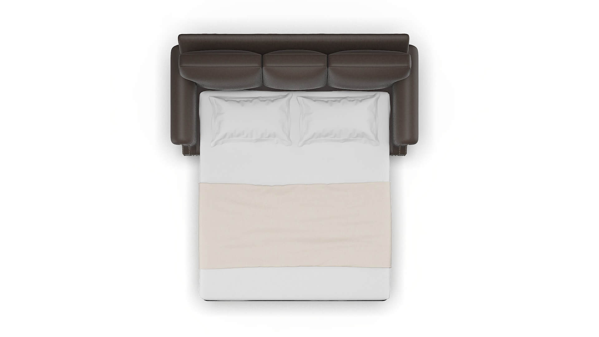 Rotterdam Cosmo Chocolate Sofa Sleeper Espresso legs 3