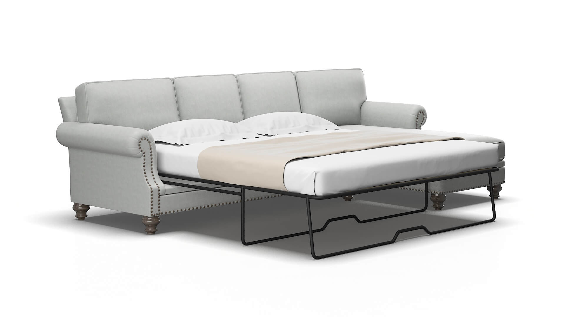 Rotterdam Dawson Platinum Panel Sleeper Espresso legs 2