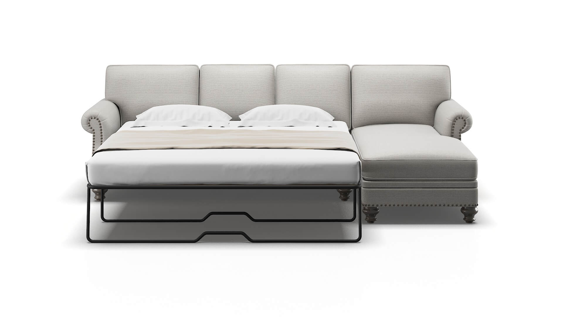 Rotterdam Derby Grey Panel Sleeper Espresso legs 1