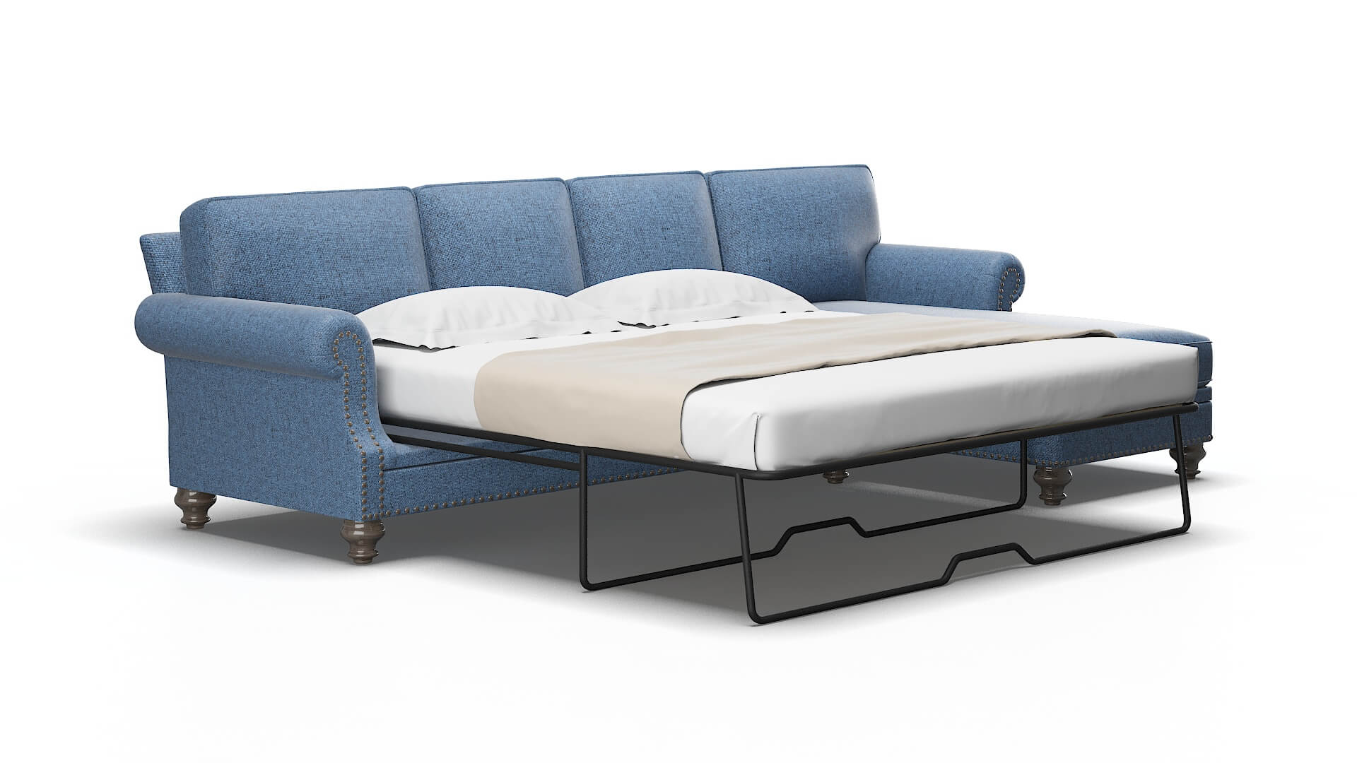 Rotterdam Derby Navy Panel Sleeper espresso legs 2
