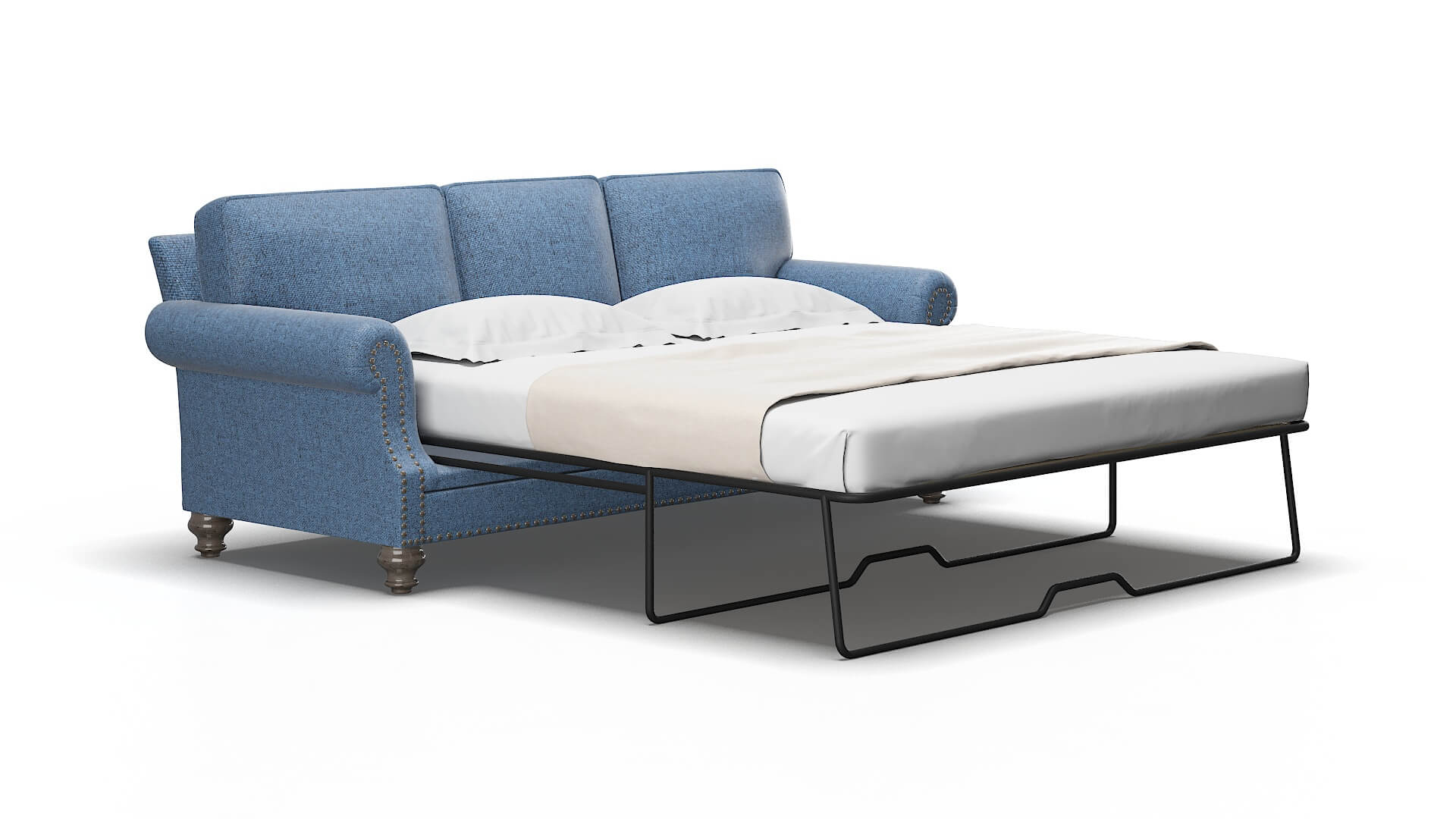 Rotterdam Derby Navy Sofa Sleeper espresso legs 2