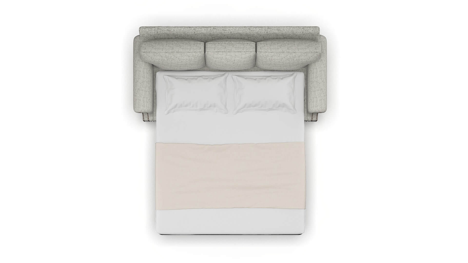 Rotterdam Derby Silver Sofa Sleeper Espresso legs 3