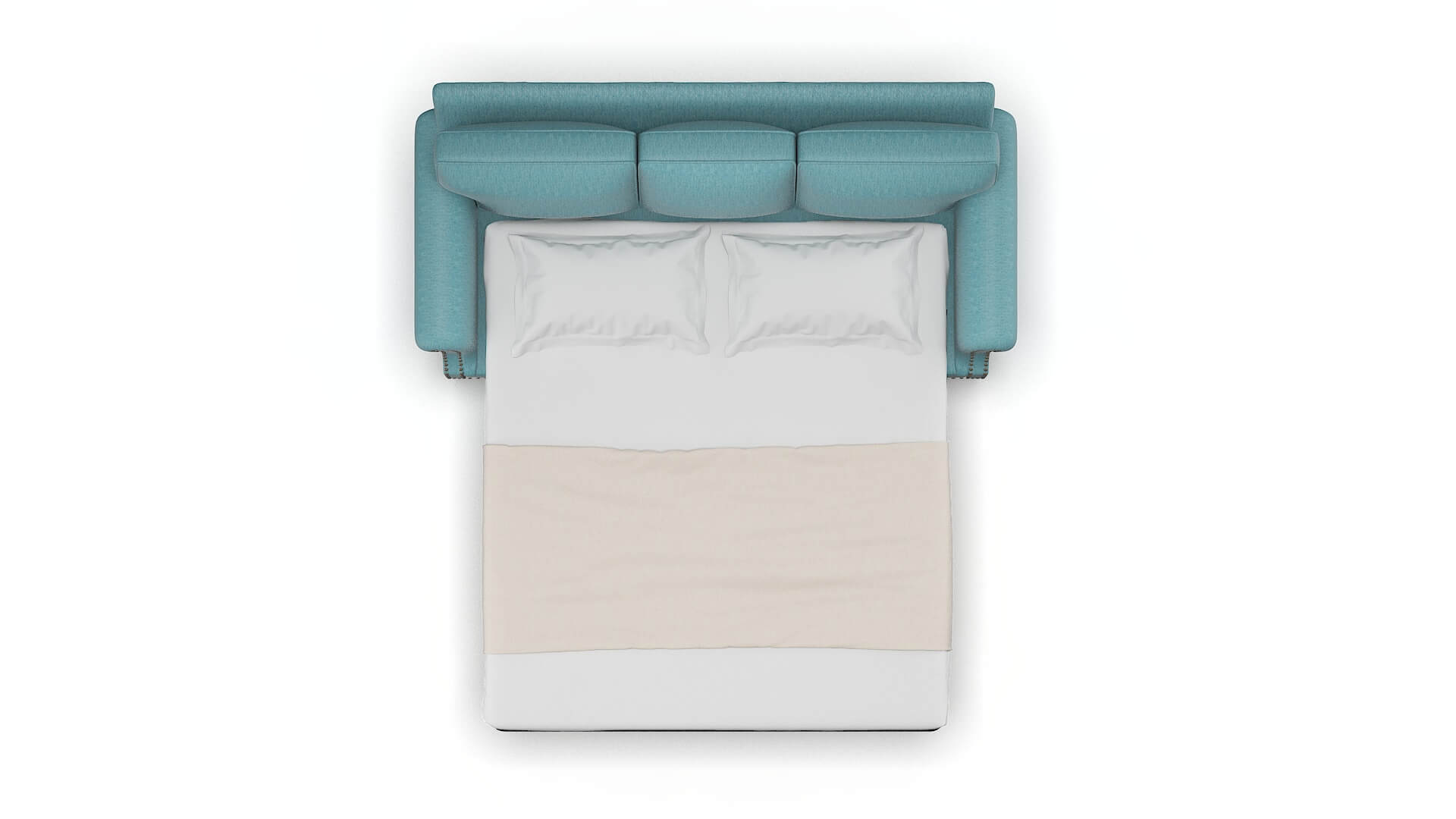 Rotterdam Dream_d Peacock Sofa Sleeper Espresso legs 3