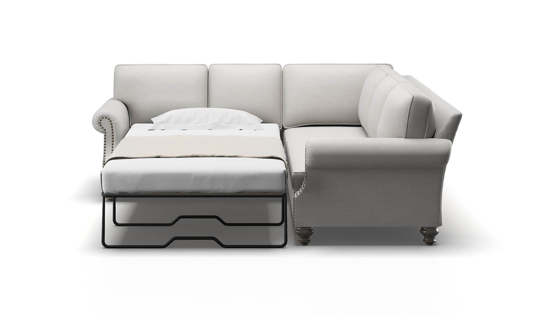 Rotterdam Dream_d Sterling Sectional Sleeper Espresso legs 1