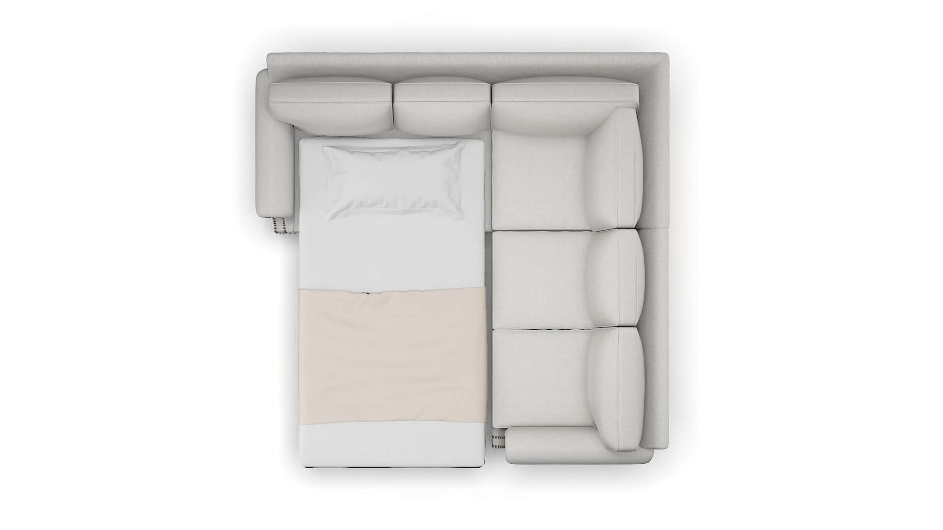 Rotterdam Dream_d Sterling Sectional Sleeper Espresso legs 3