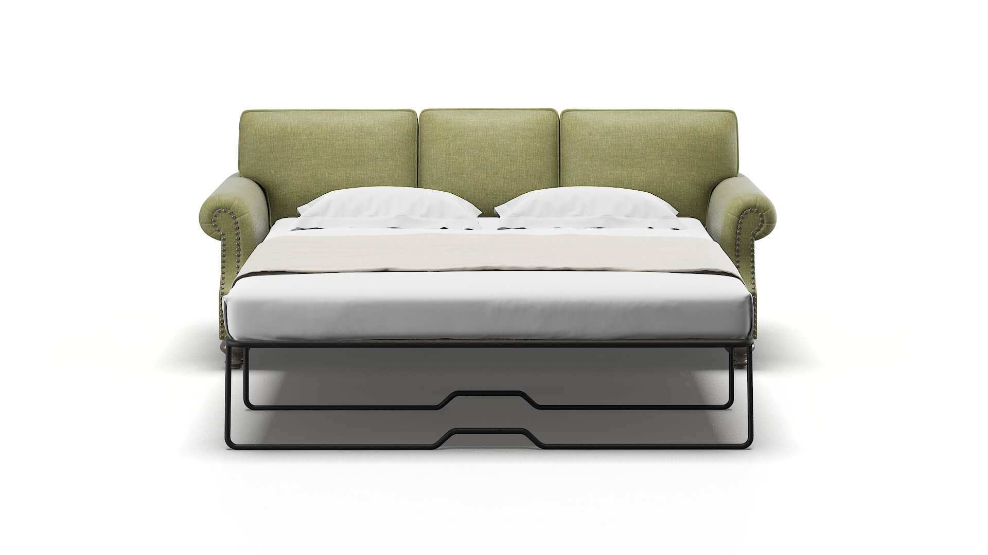 Rotterdam Durham Lime Sofa Sleeper Espresso legs 1