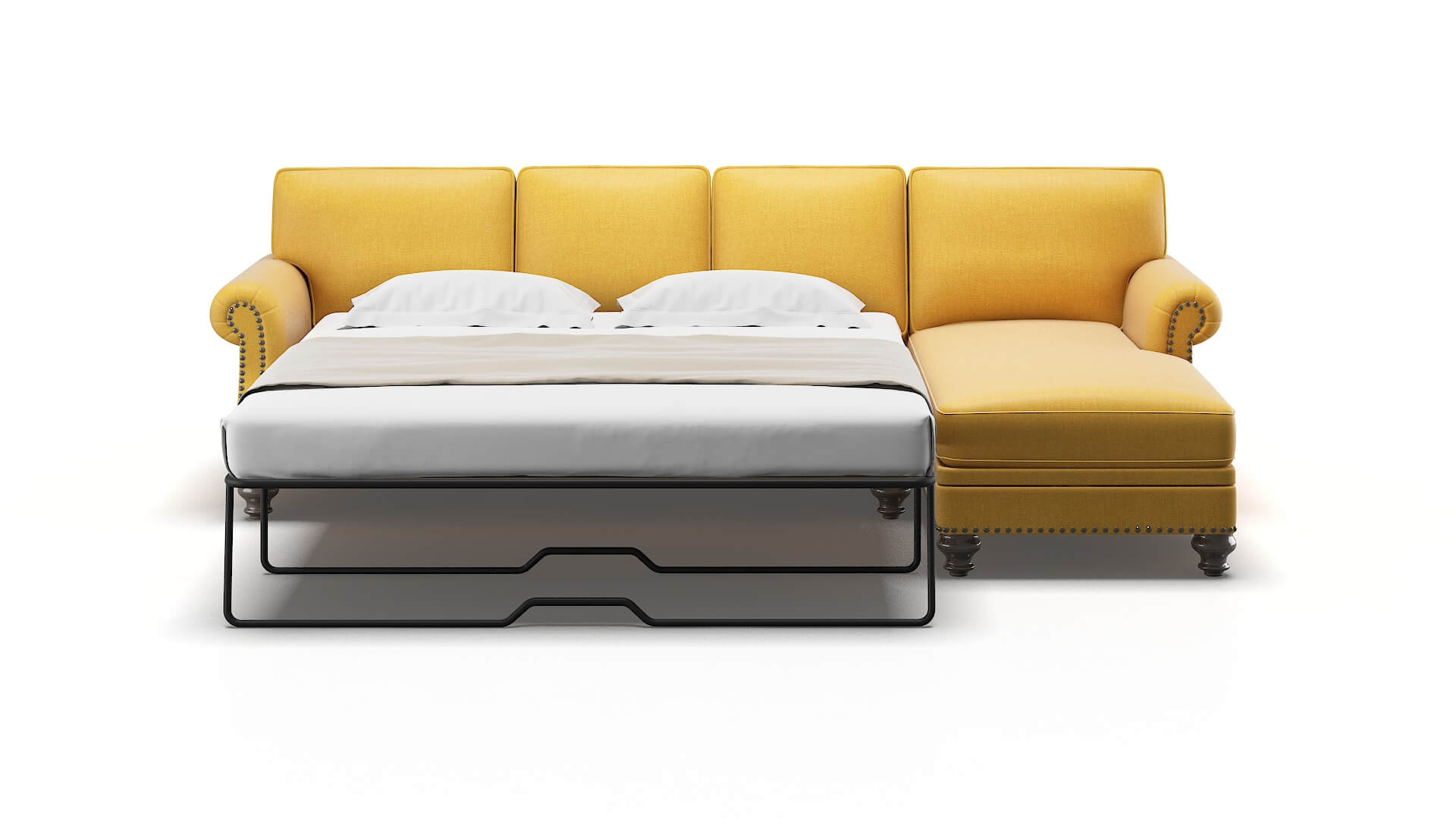 Rotterdam Glee Aglow Panel Sleeper Espresso legs 1