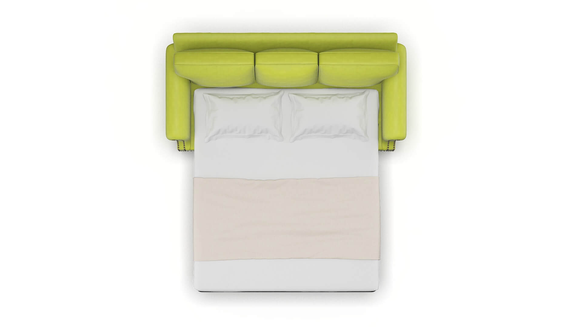 Rotterdam Hathaway Apple Sofa Sleeper Espresso legs 3