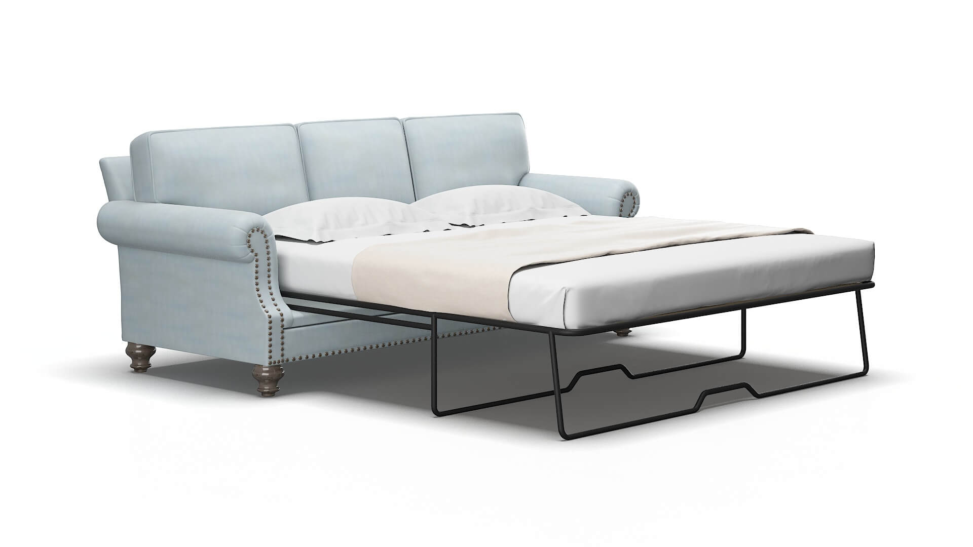 Rotterdam Hathaway aqua Sofa sleeper Espresso Legs  2