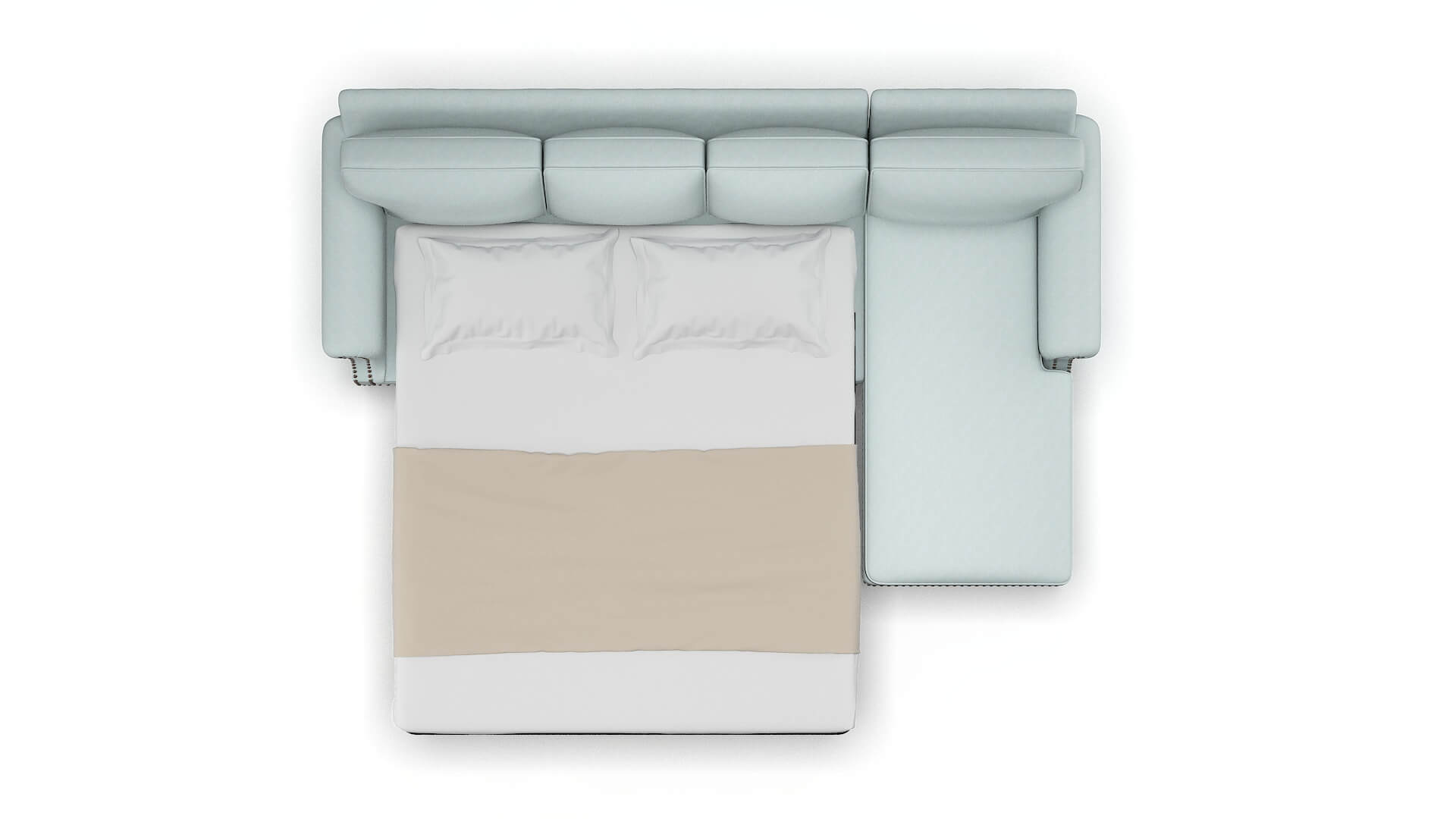 Rotterdam Hepburn Peridot Panel Sleeper Espresso legs 3