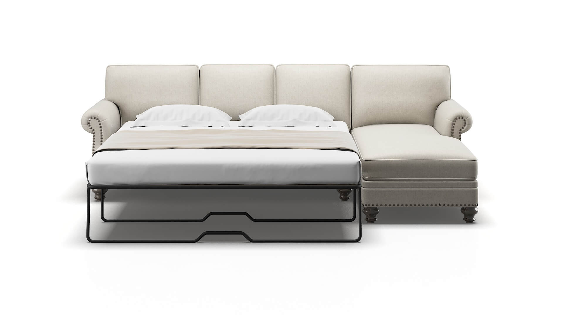 Rotterdam Insight Dove Panel Sleeper Espresso legs 1