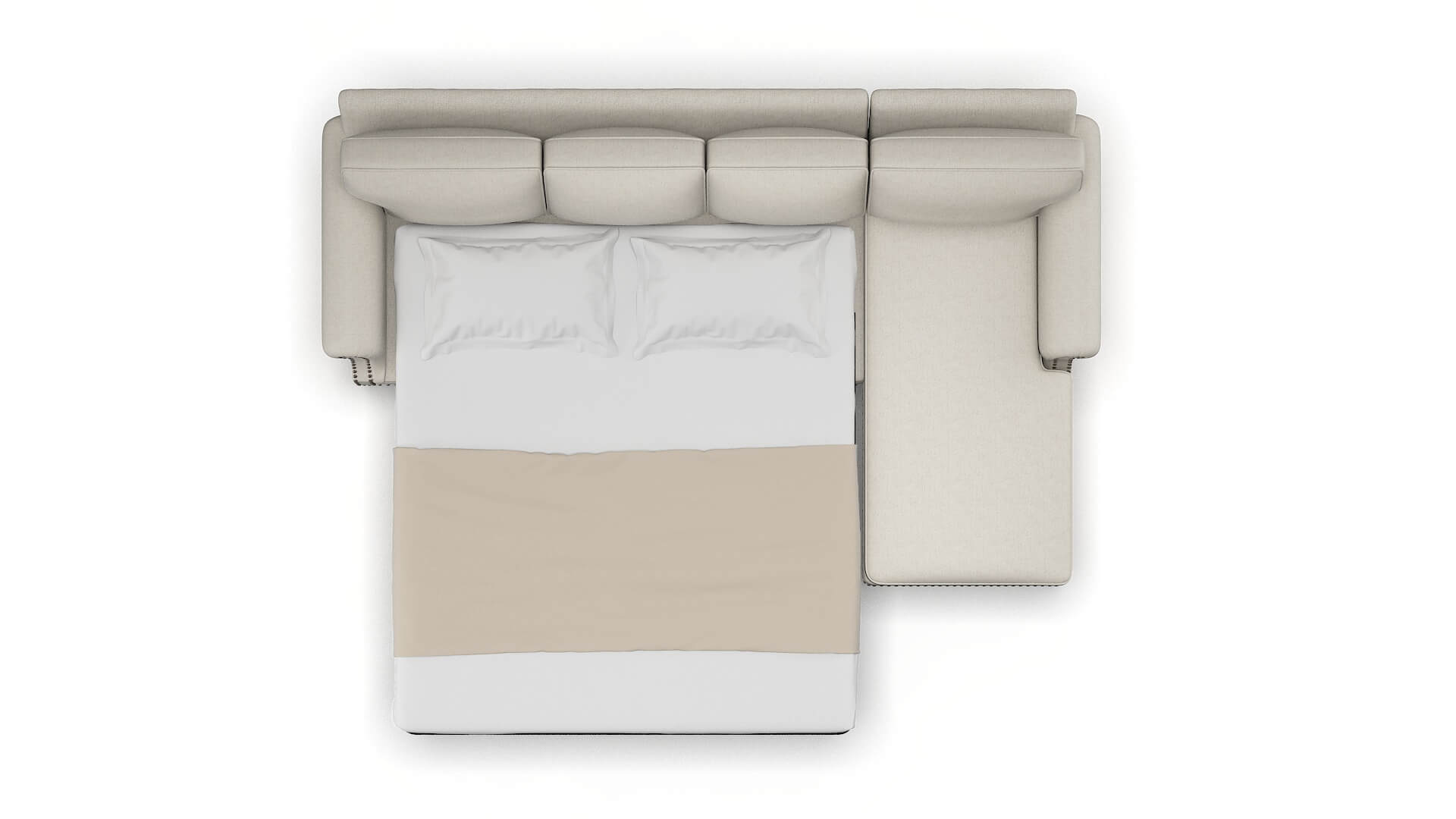 Rotterdam Insight Dove Panel Sleeper Espresso legs 3