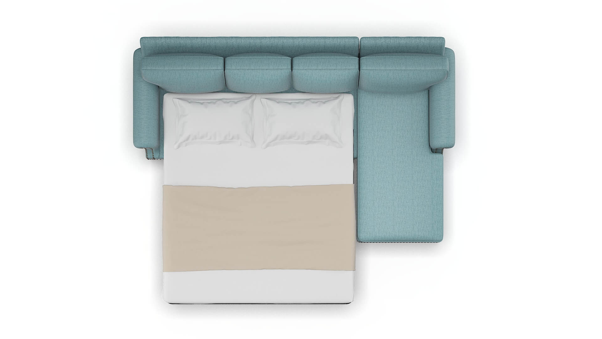 Rotterdam Insight Peacock Panel Sleeper Espresso legs 3