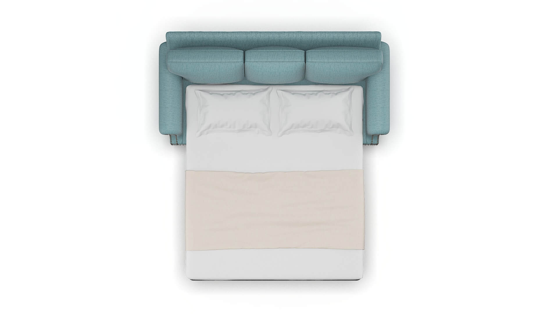 Rotterdam Insight Peacock Sofa Sleeper Espresso legs 3