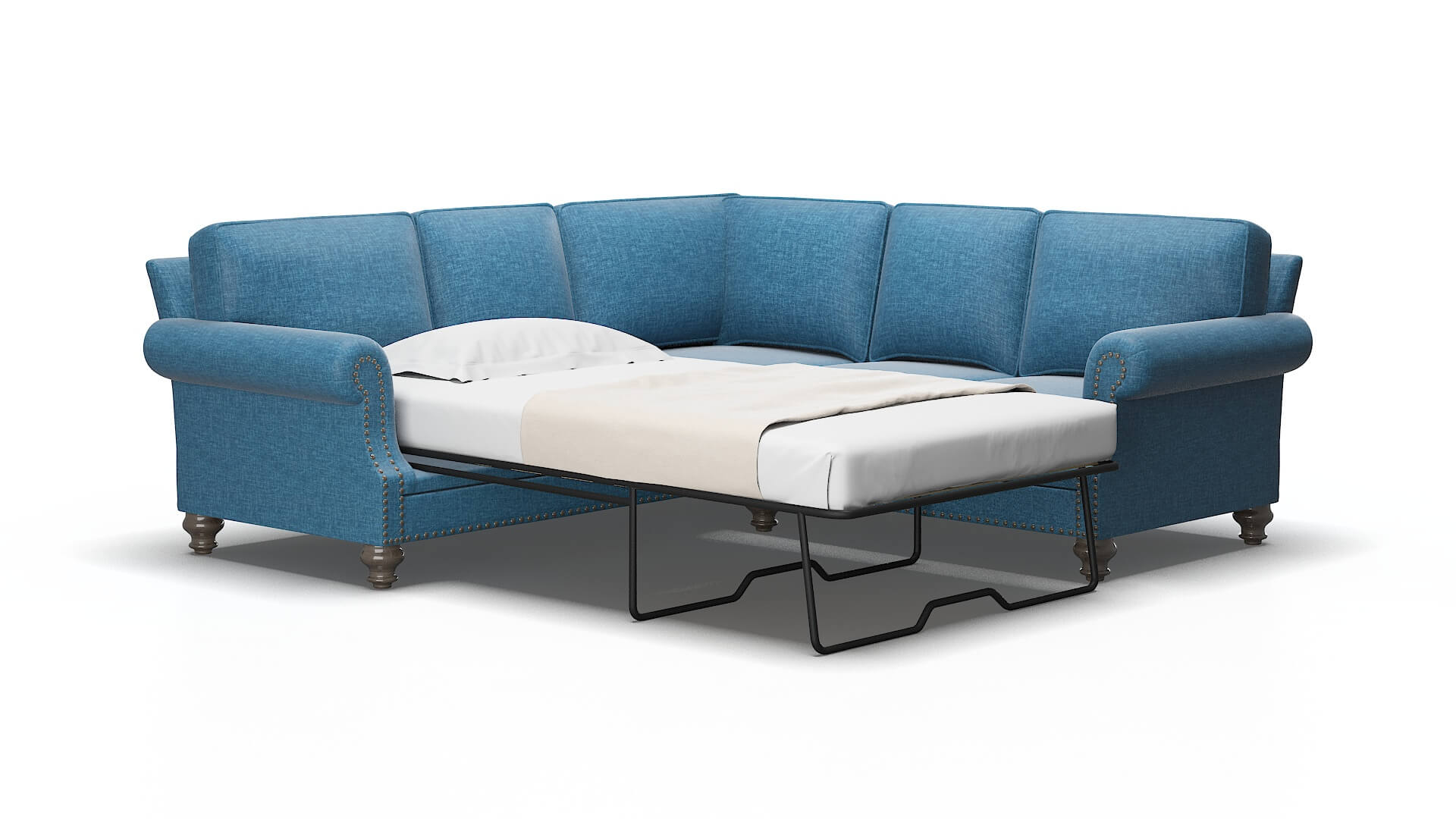 Rotterdam Keylargo ocean Sectional sleeper Espresso Legs  2