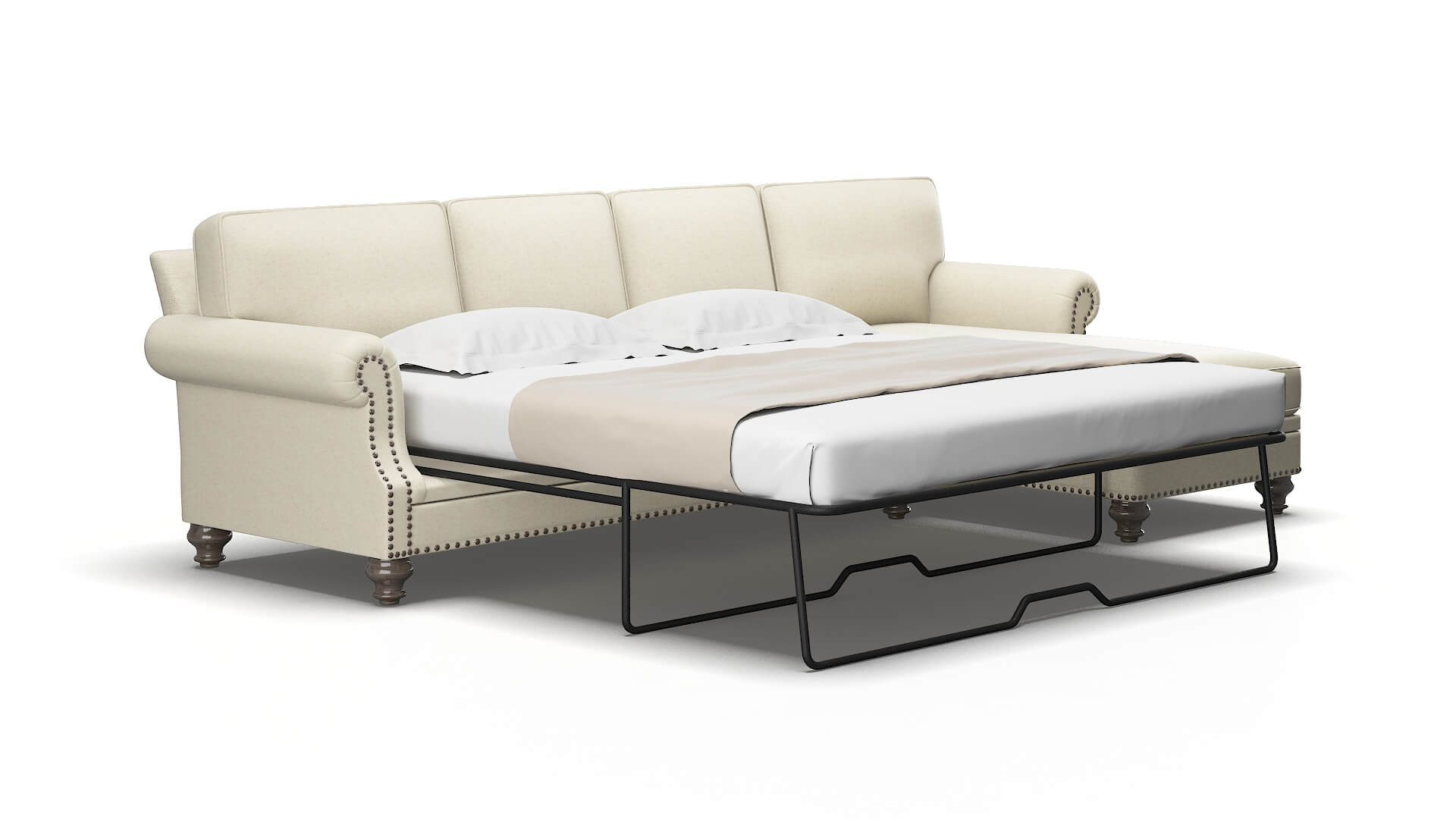 Rotterdam Lana sand Panel sleeper Espresso Legs  2