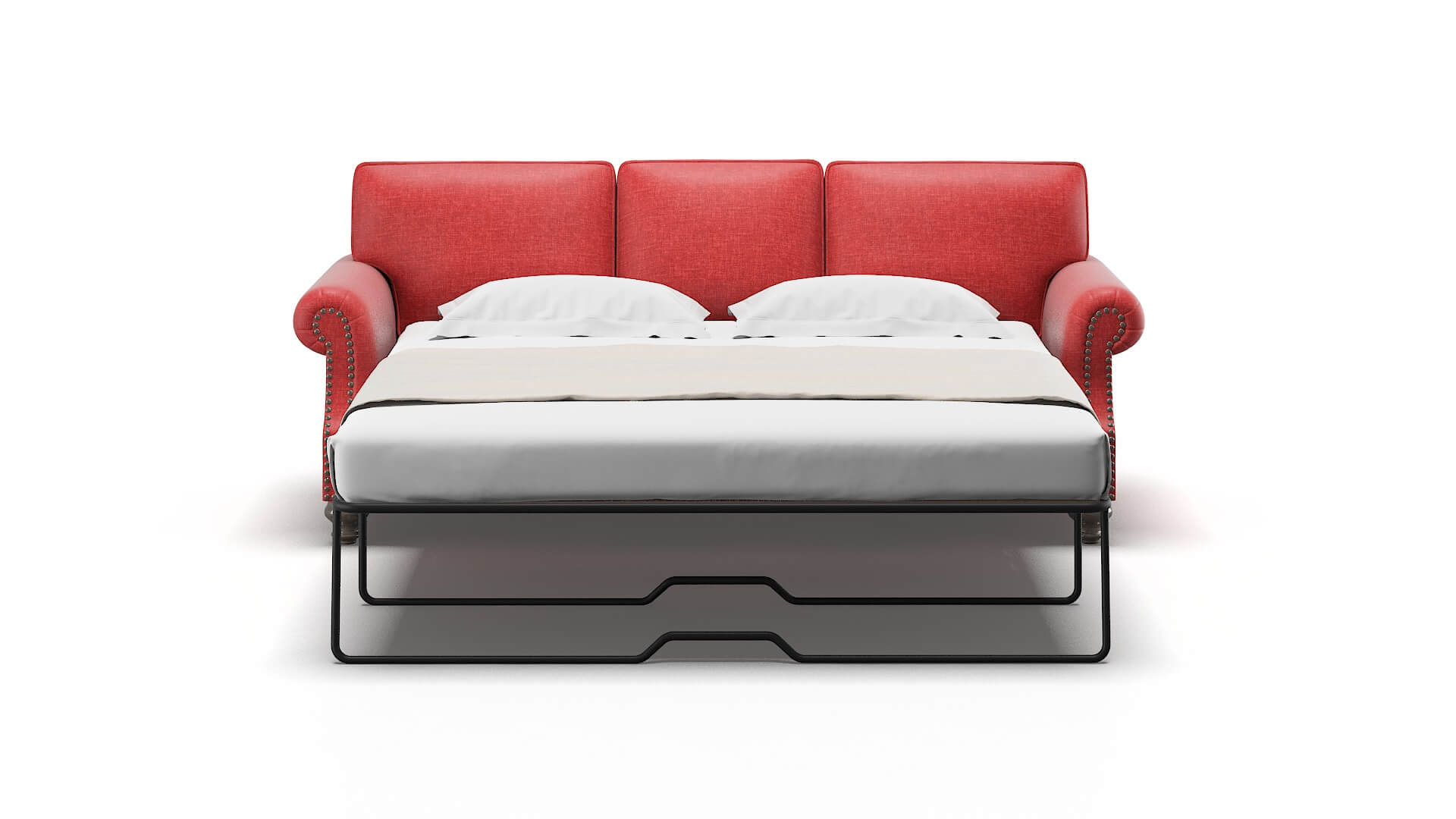 Rotterdam Leslie Poppy Sofa Sleeper Espresso legs 1