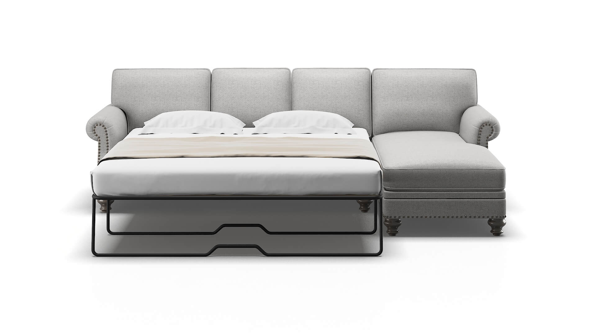 Rotterdam Malibu Dove Panel Sleeper Espresso legs 1