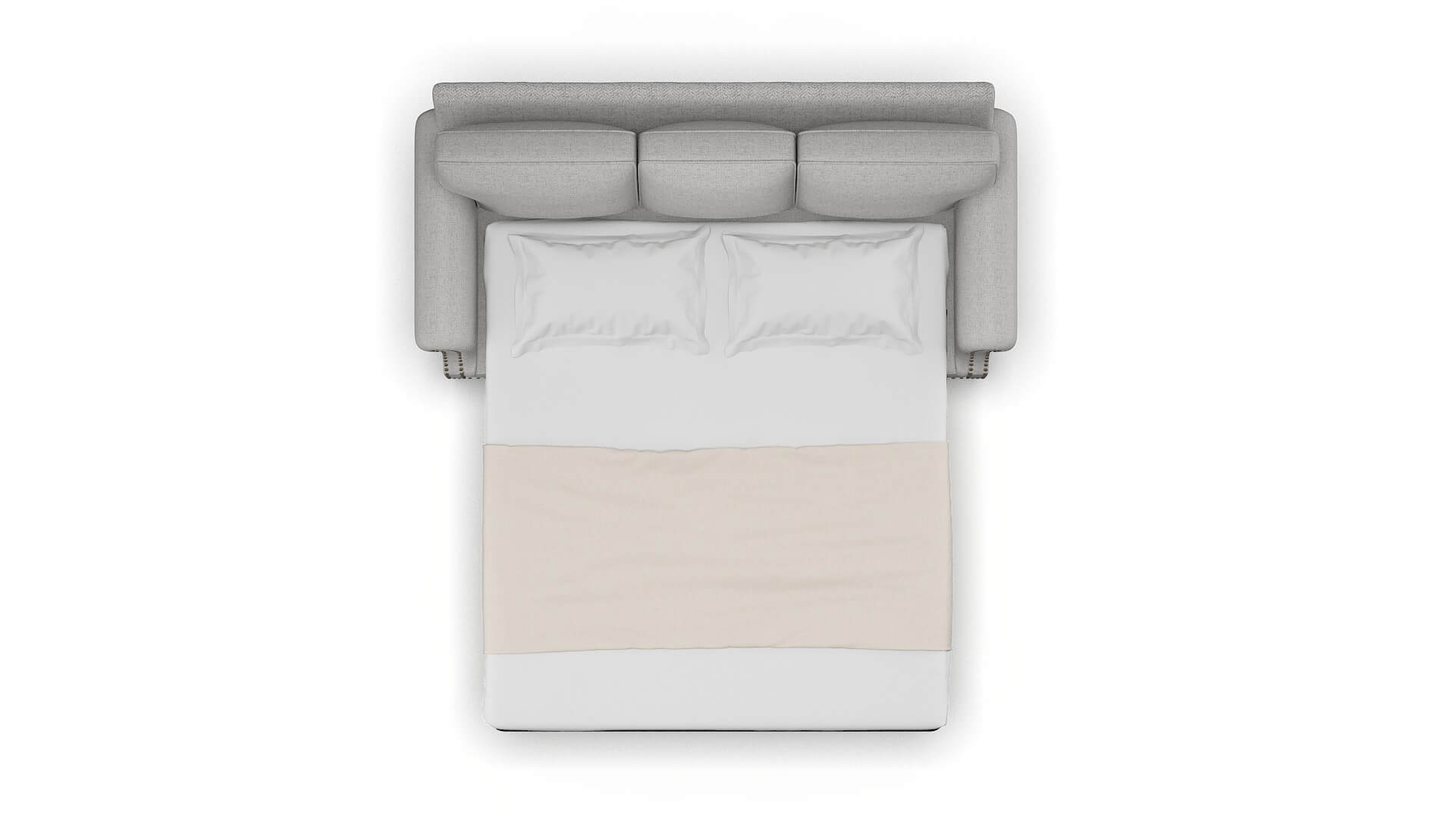 Rotterdam Malibu Dove Sofa Sleeper Espresso legs 3