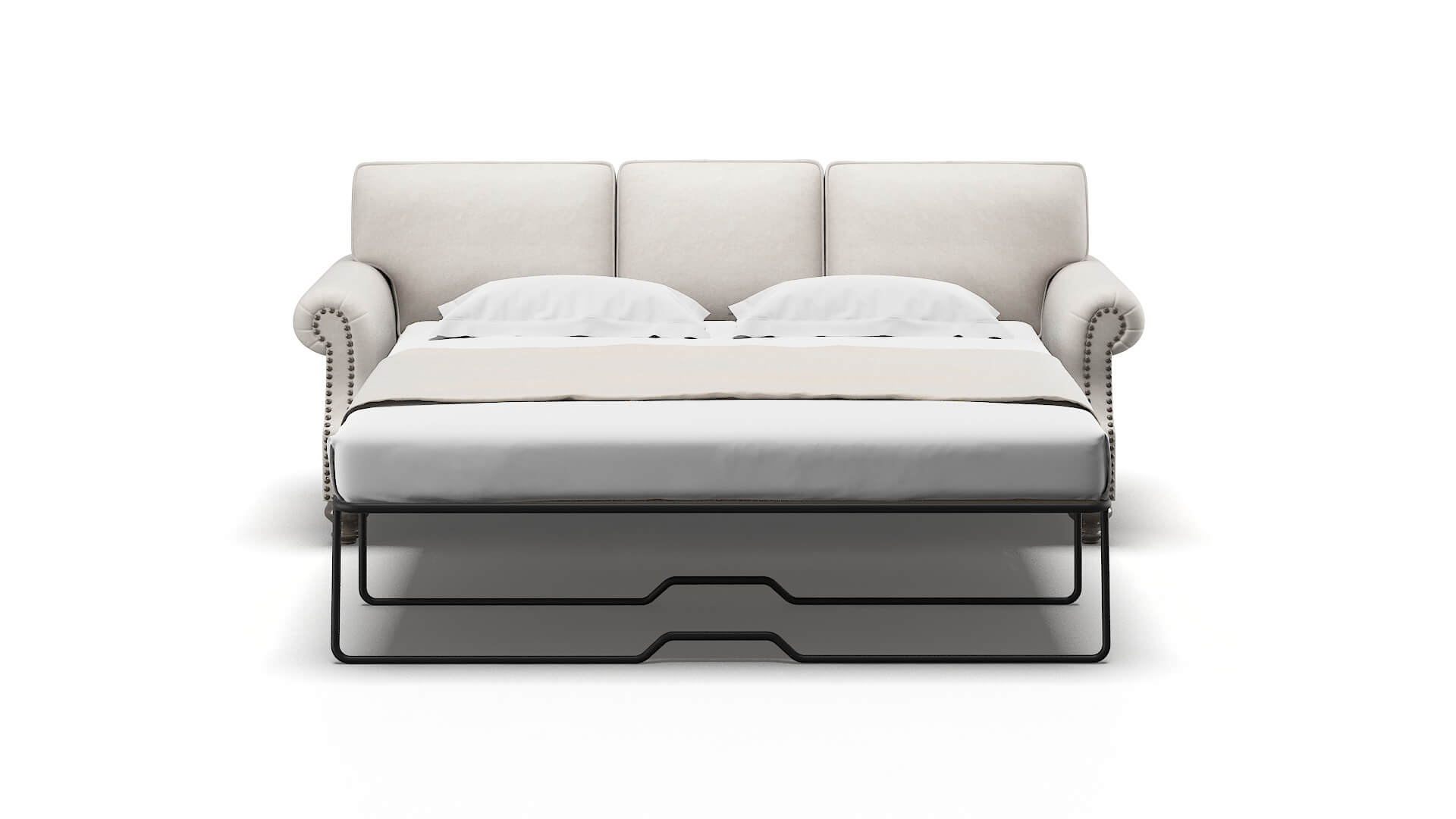 Rotterdam Noble Grey Sofa Sleeper Espresso legs 1