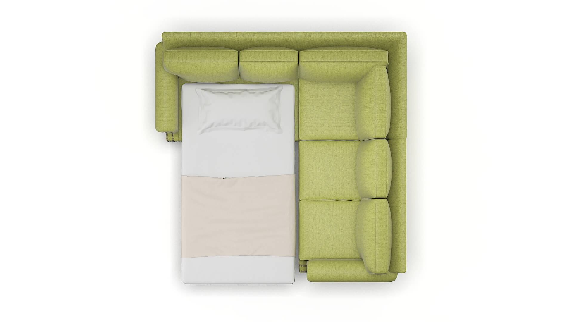 Rotterdam Notion Appletini Sectional Sleeper Espresso legs 3