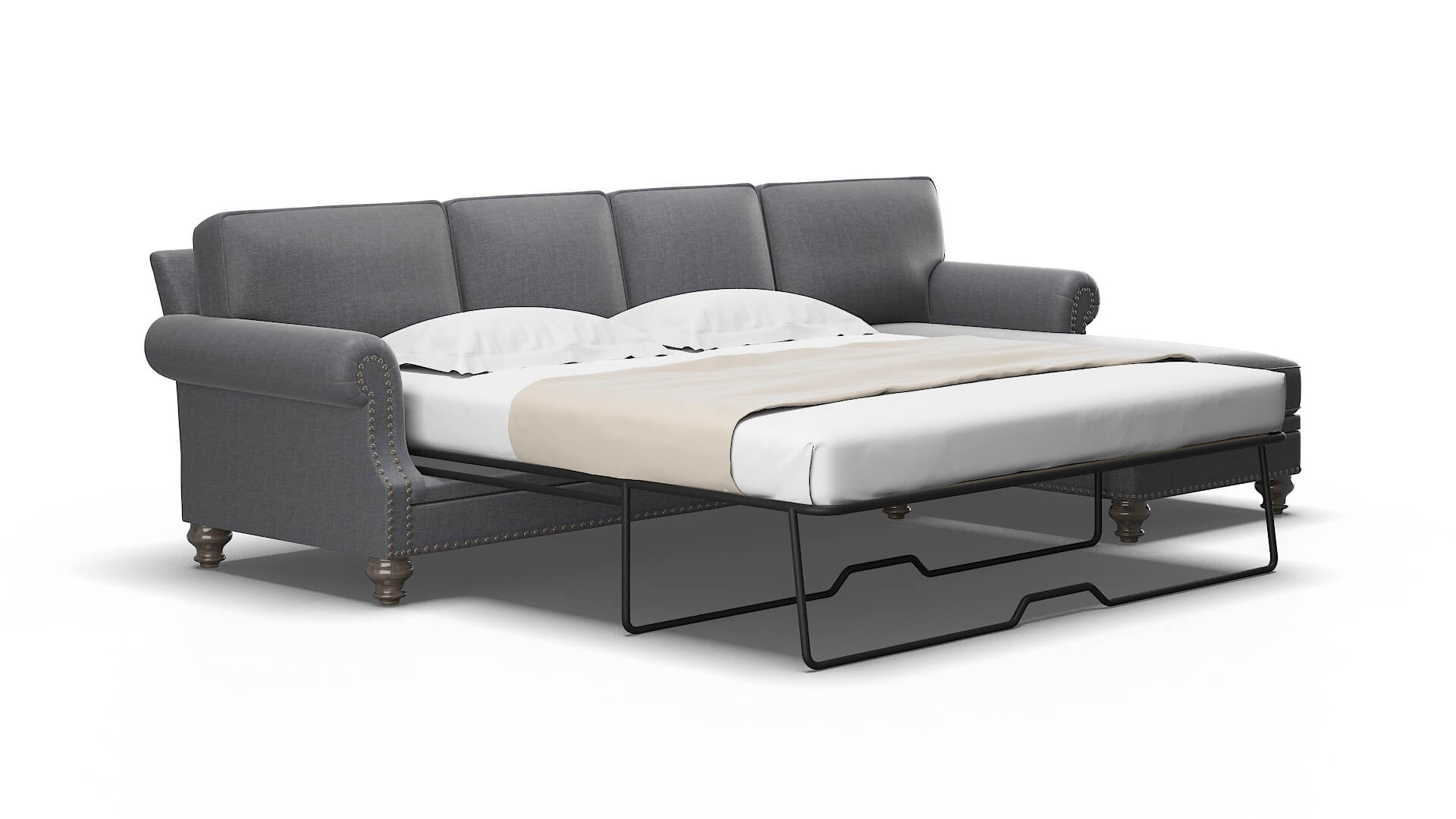 Rotterdam Notion graphite Panel sleeper Espresso Legs  2