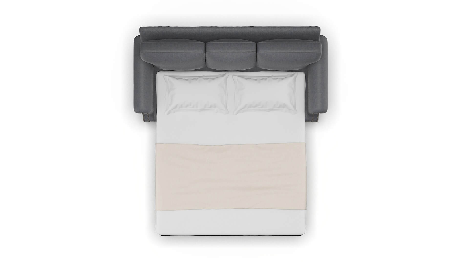 Rotterdam Notion Graphite Sofa Sleeper Espresso legs 3