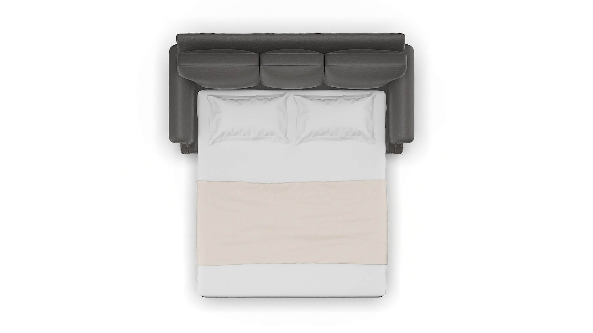 Rotterdam Oscar Grey Sofa Sleeper Espresso legs 3