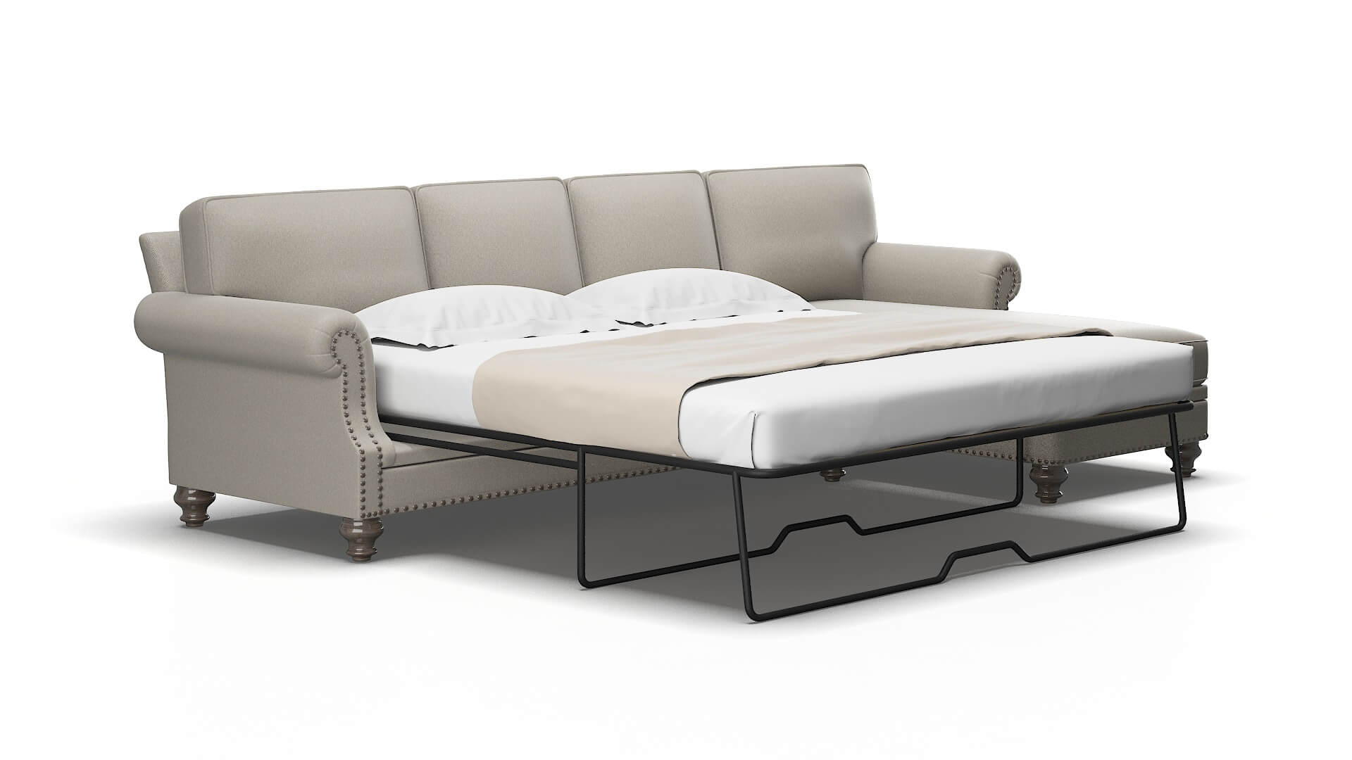 Rotterdam Oscar Silver Panel Sleeper Espresso legs 2