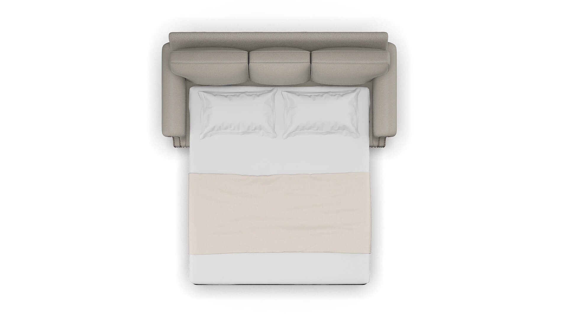 Rotterdam Oscar Silver Sofa Sleeper Espresso legs 3