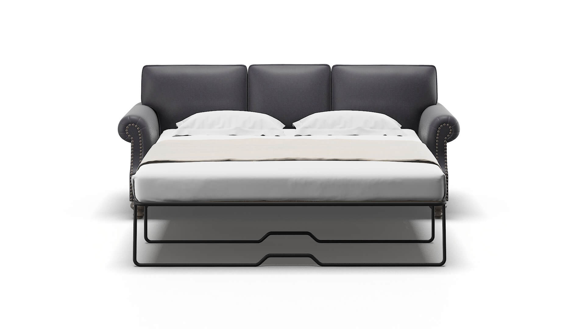 Rotterdam Parker Charcoal Sofa Sleeper Espresso legs 1