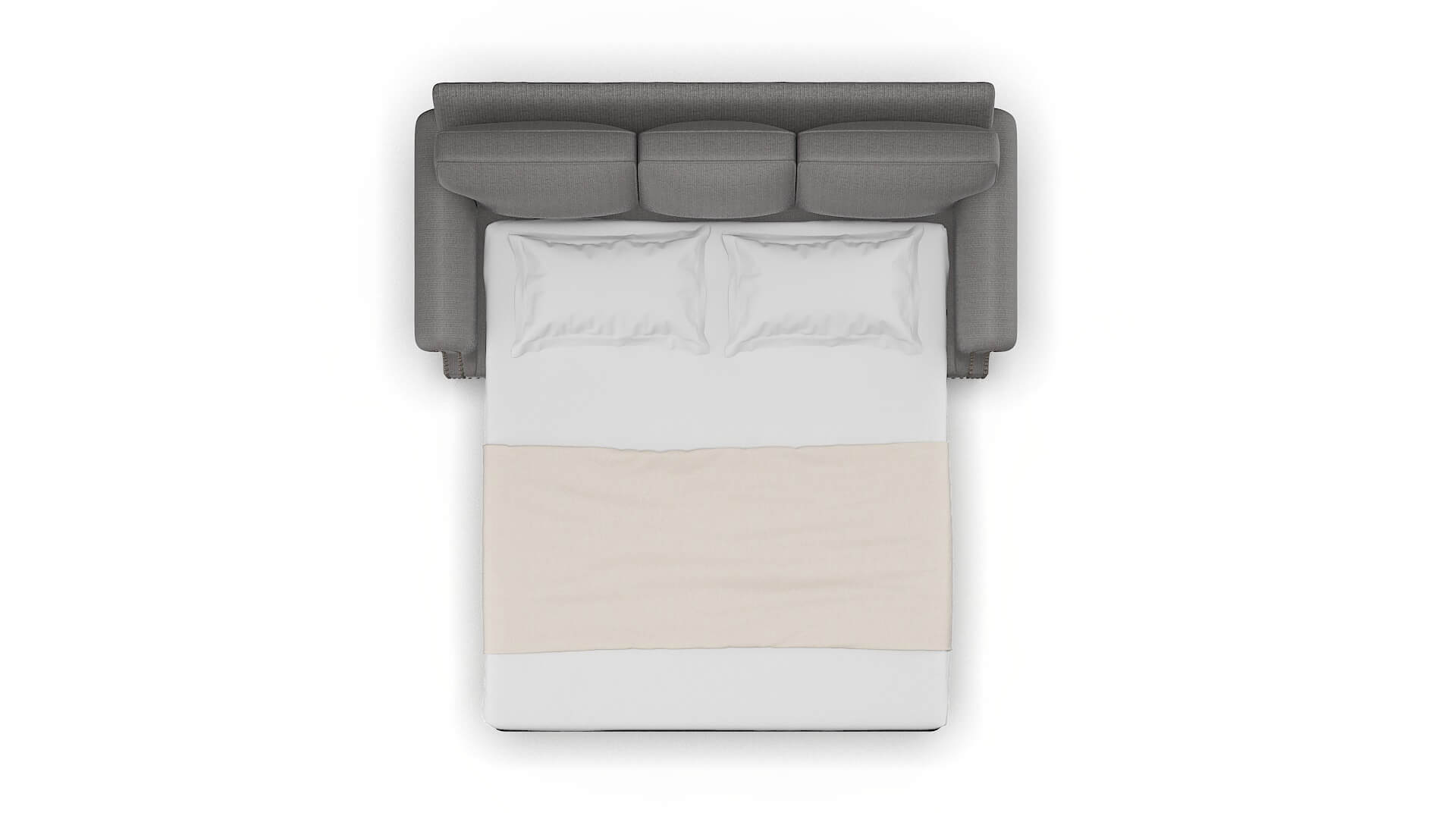 Rotterdam Parker Graphite Sofa Sleeper Espresso legs 3