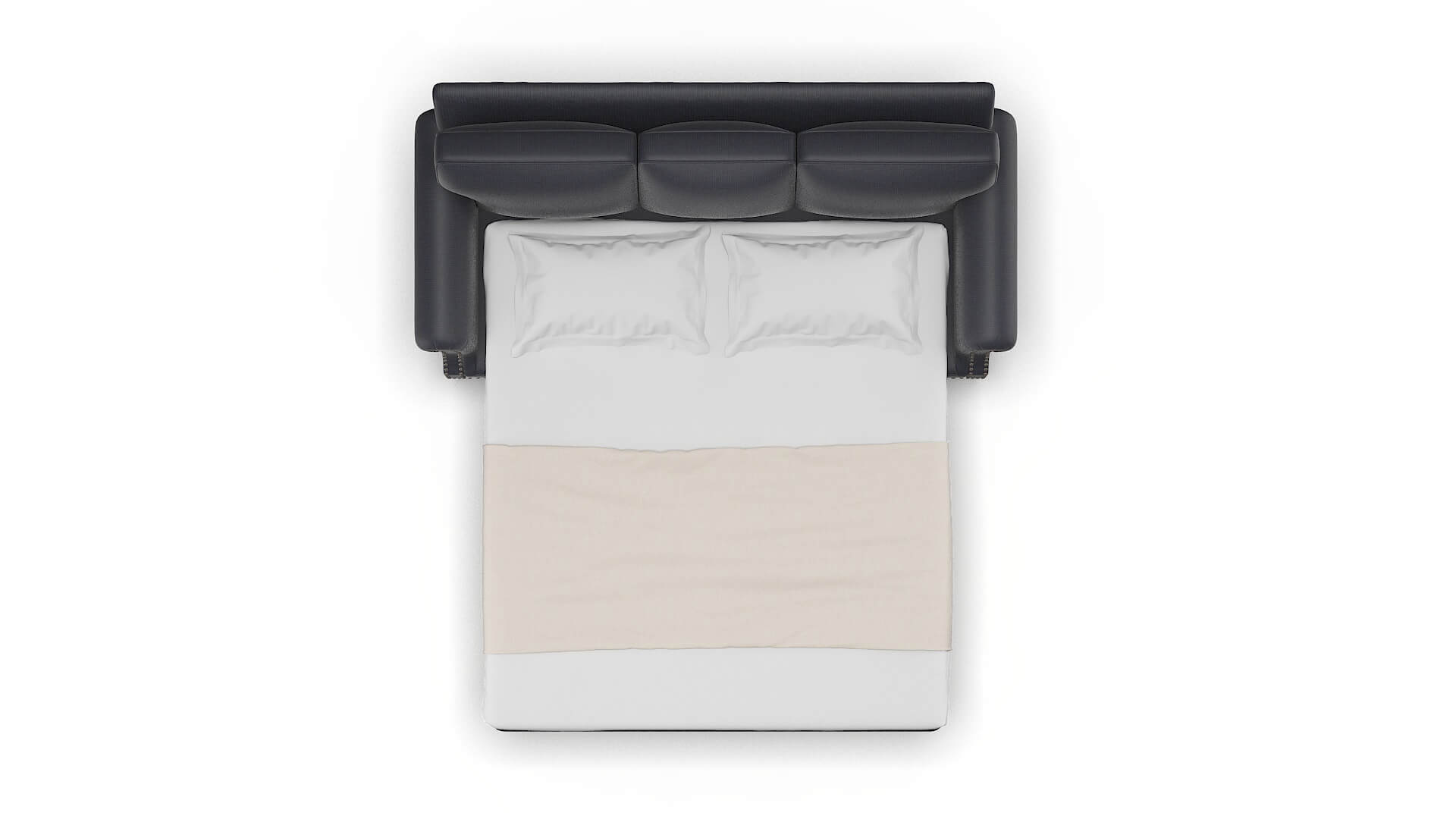 Rotterdam Parker Midnight Sofa Sleeper Espresso legs 3