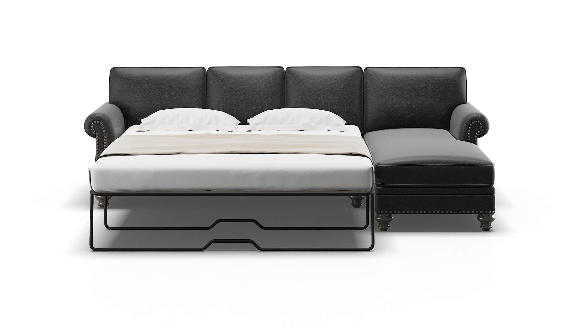 Rotterdam Phoenix Charcoal Panel Sleeper Espresso legs 1