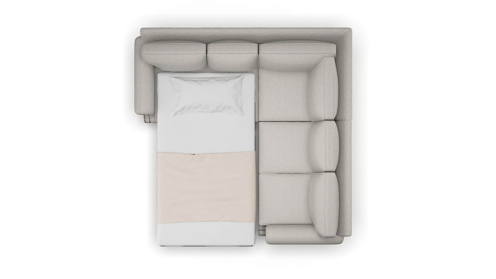 Rotterdam Phoenix Sterling Sectional Sleeper Espresso legs 3