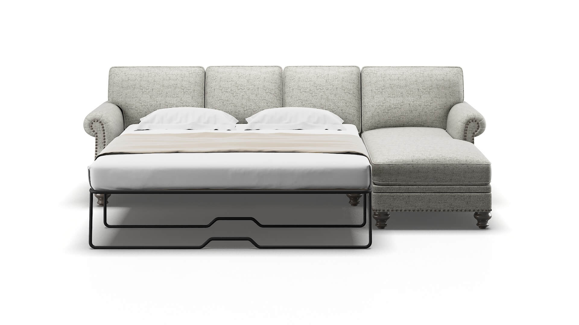 Rotterdam Prime Gravel Panel Sleeper Espresso legs 1