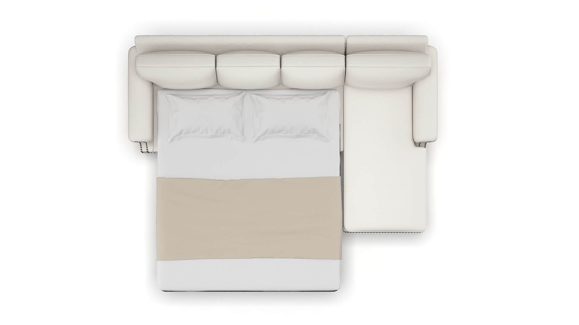 Rotterdam Redondo Pearl Panel Sleeper Espresso legs 3