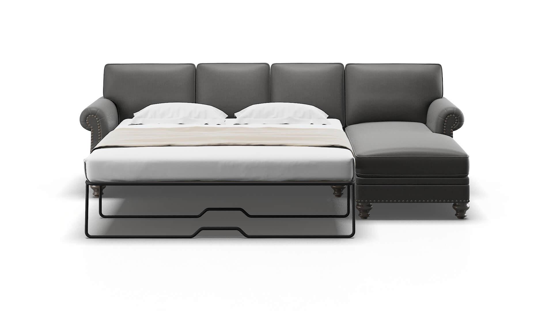 Rotterdam Rocket Charcoal Panel Sleeper Espresso legs 1