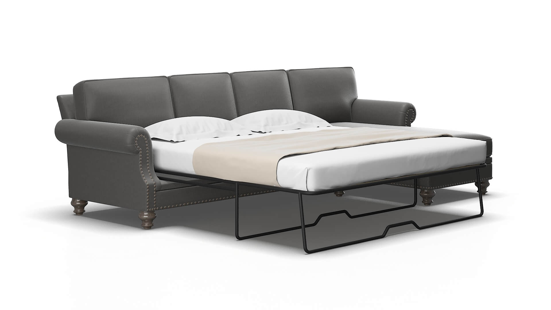 Rotterdam Rocket charcoal Panel sleeper Espresso Legs  2