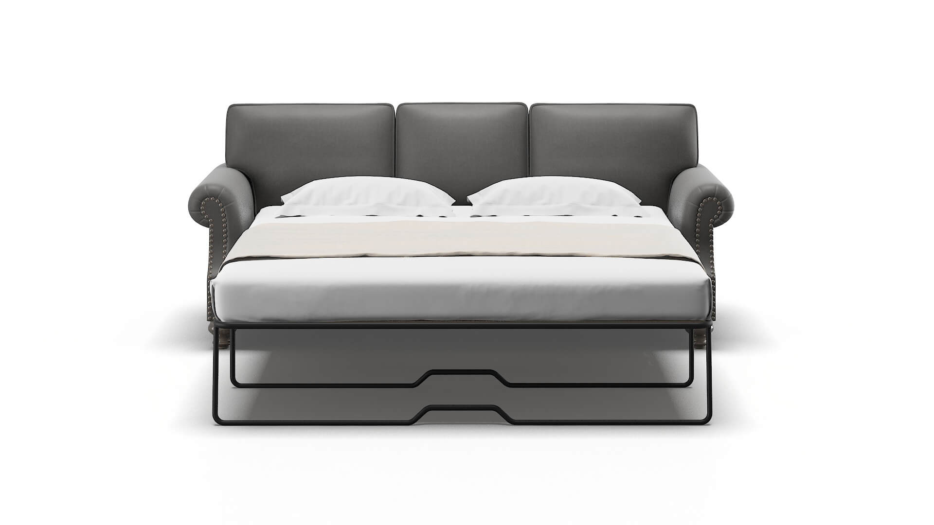 Rotterdam Rocket Charcoal Sofa Sleeper Espresso legs 1