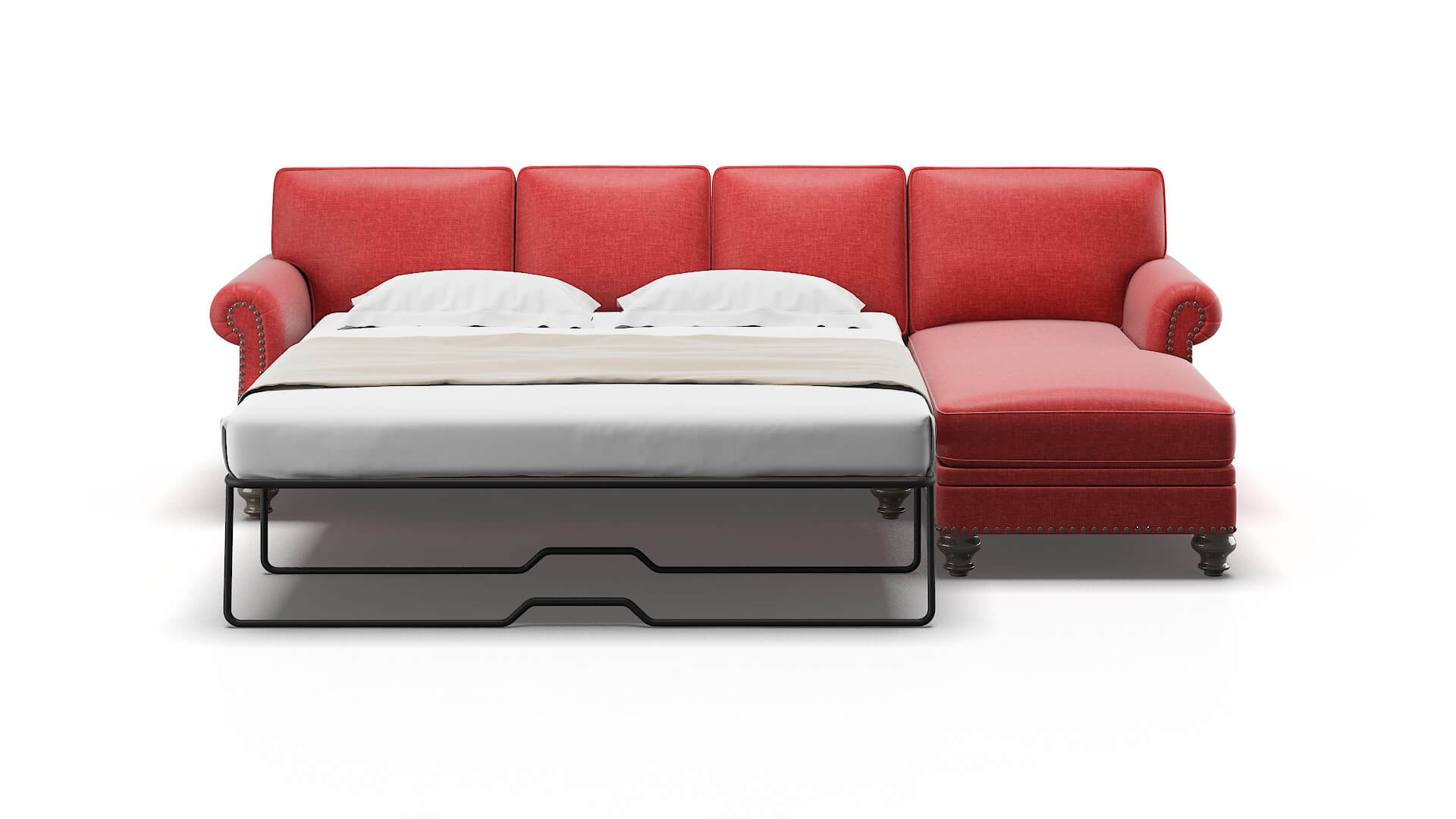 Rotterdam Royale Berry Panel Sleeper Espresso legs 1