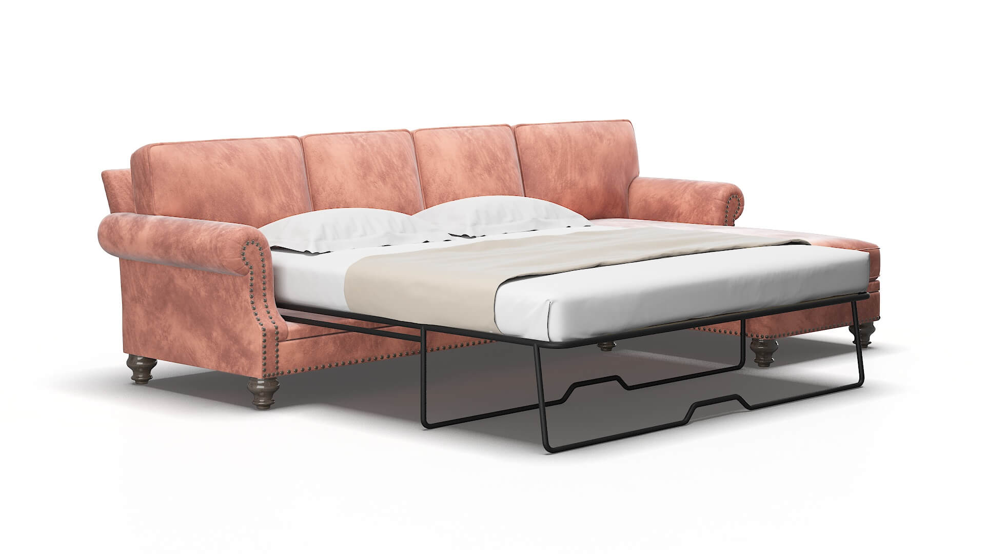 Rotterdam Royale blush Panel sleeper Espresso Legs  2