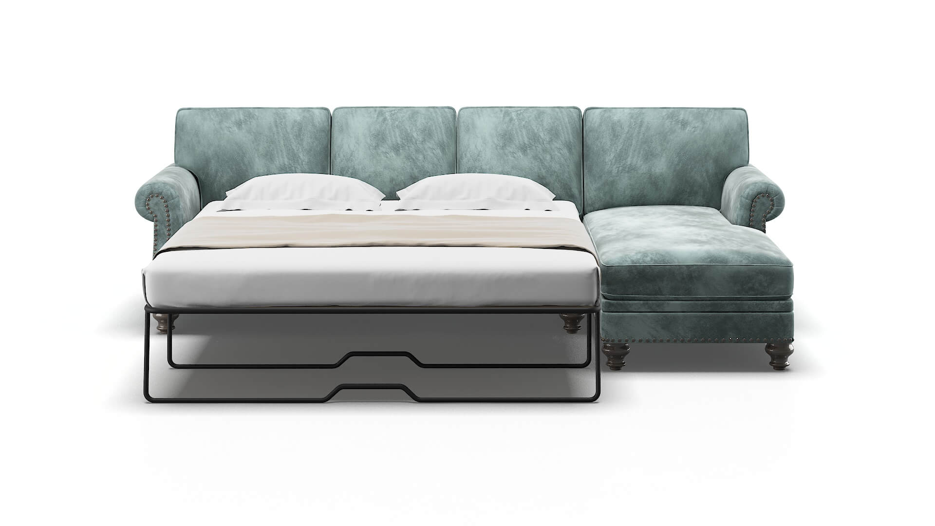 Rotterdam Royale Cloud Panel Sleeper Espresso legs 1