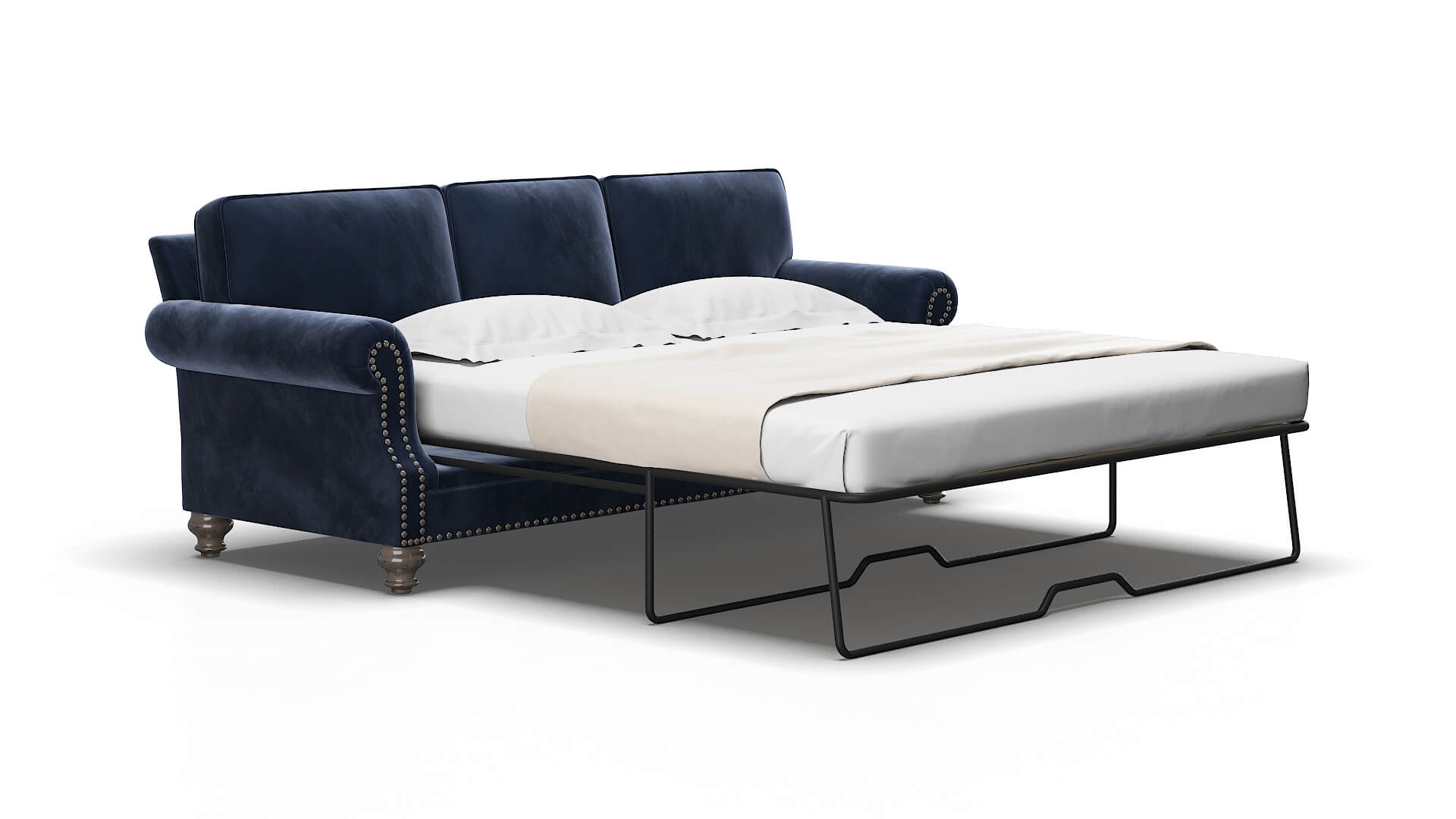 Rotterdam Royale cobalt Sofa sleeper Espresso Legs  2