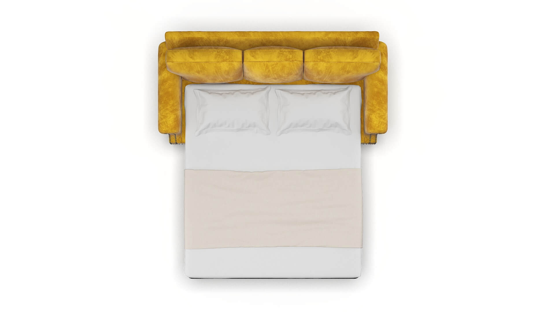 Rotterdam Royale Marigold Sofa Sleeper Espresso legs 3