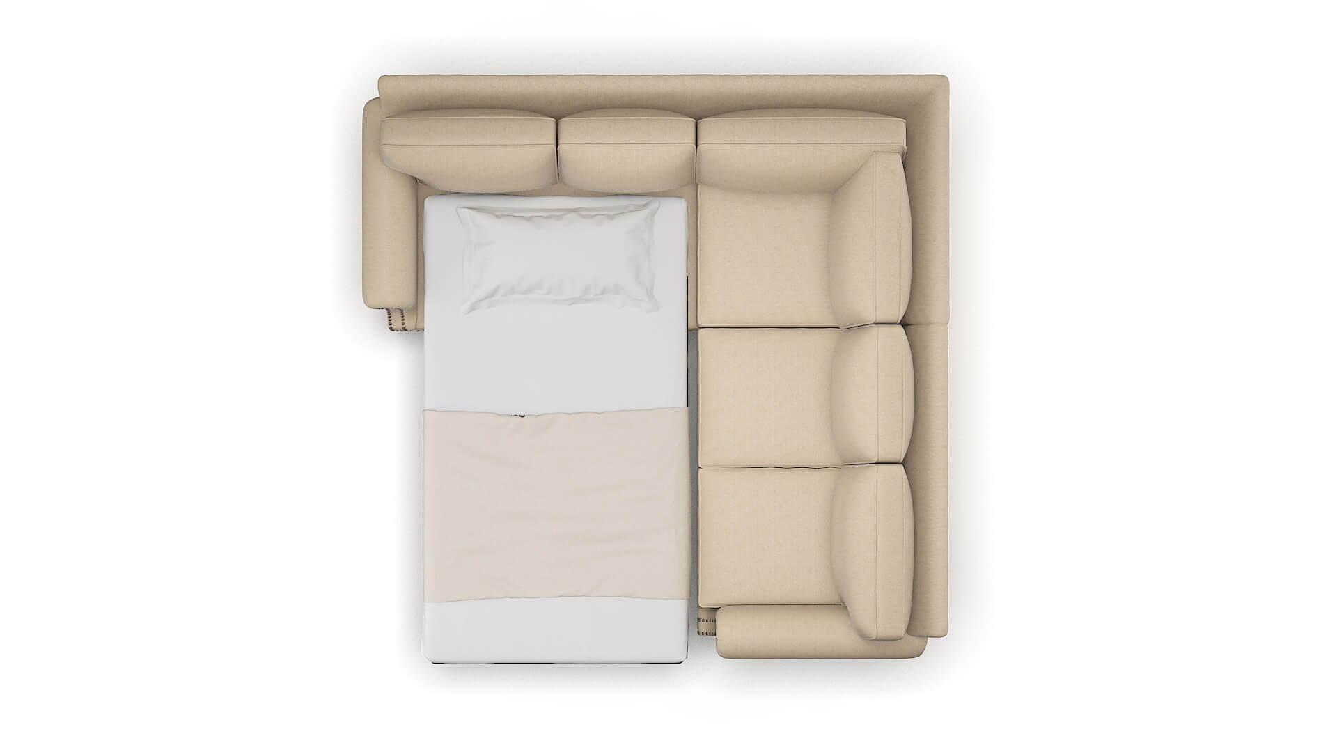 Rotterdam Royale Mondo Sectional Sleeper Espresso legs 3