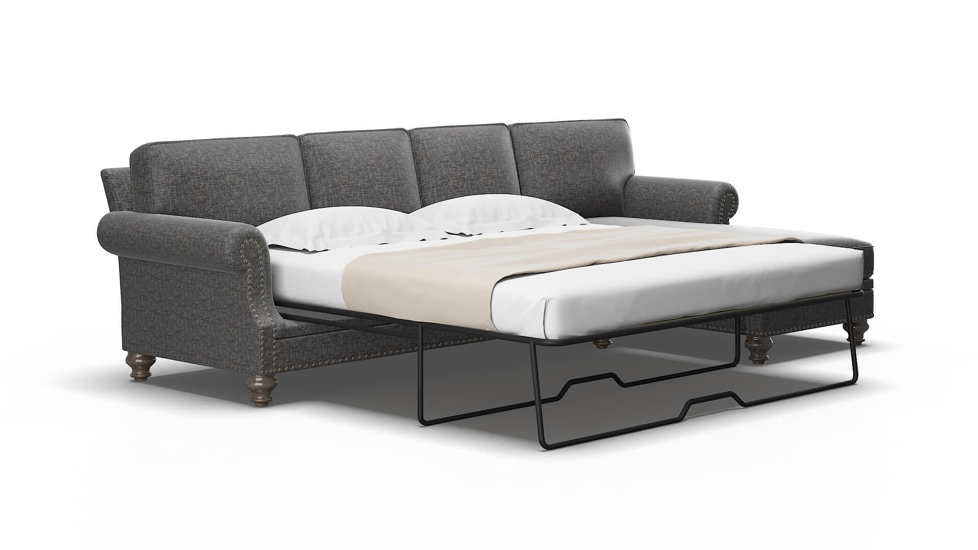 Rotterdam Sosoftness 51 Panel Sleeper Espresso Legs 2