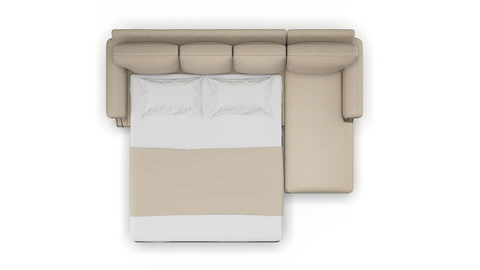 Rotterdam Sosoftness 74 Panel Sleeper Espresso legs 3