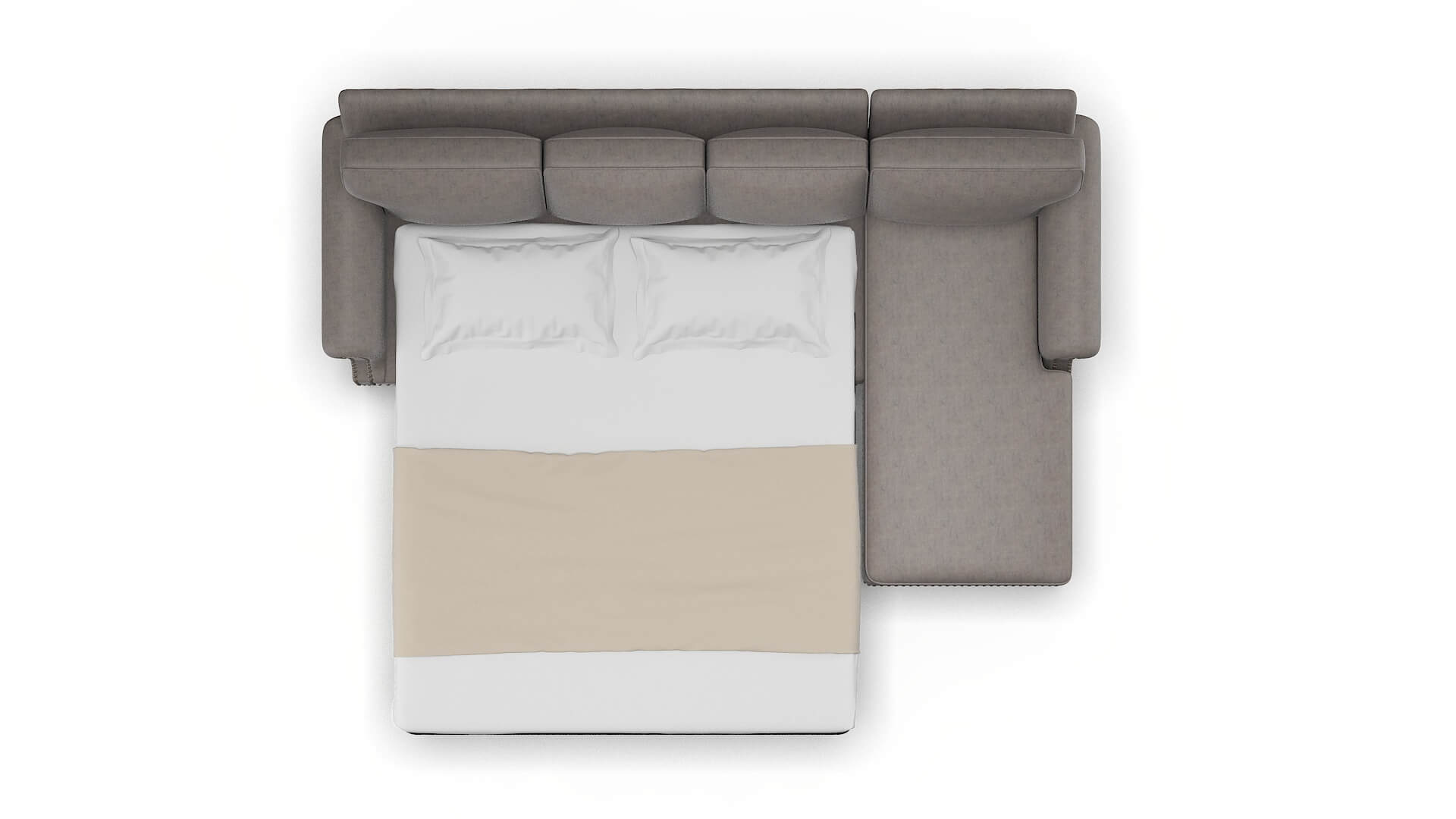 Rotterdam Suave Slate Panel Sleeper Espresso legs 3