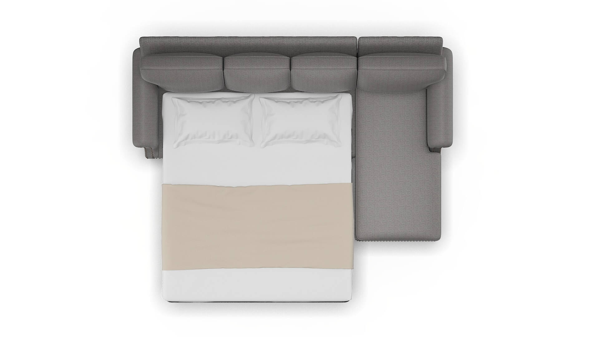 Rotterdam Terrain Oatmeal Panel Sleeper Espresso legs 3